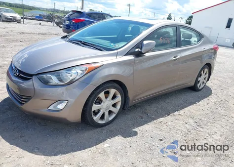 2013 Hyundai Elantra Limited z USA, uszkodzony, nr VIN 5NPDH4AE0DH250679